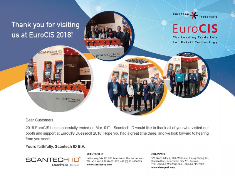 2018 EuroCIS Feb.27-Mar.01-Thank you for your coming!!