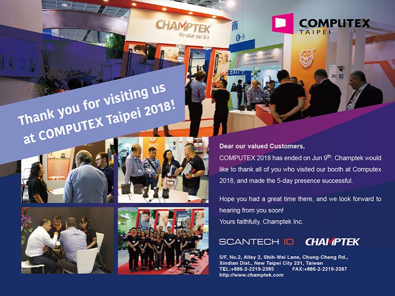 2018 Computex-Jun.05-09 Thank You For Participating!